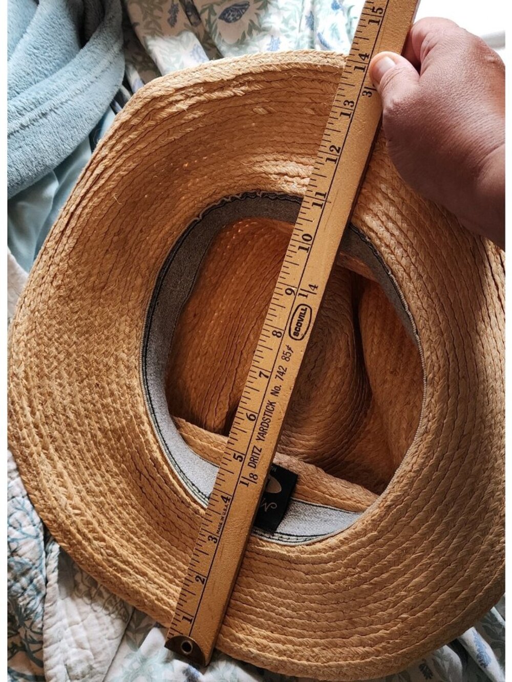 Vintage MASTERS GOLF Tournament STRAW HAT MENS AUGUSTA NATIONAL Made In USA L/XL - Picture 12 of 12